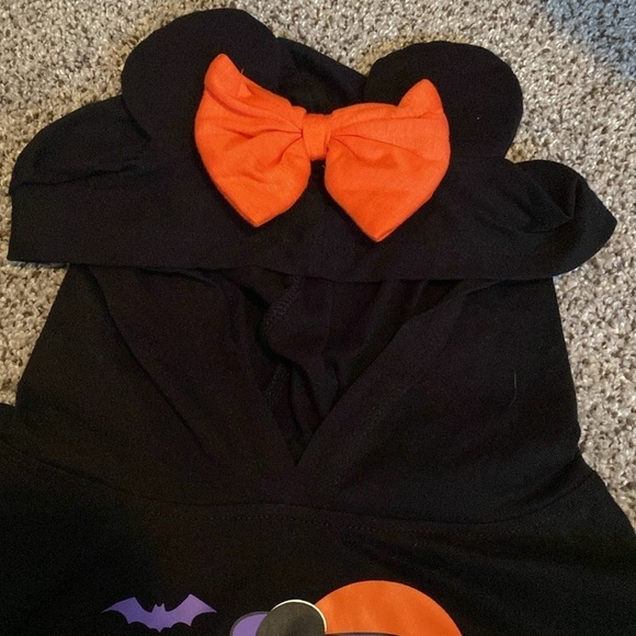 Disney Minnie Mouse Black & Orange Halloween Dress size - Picture 8 of 9